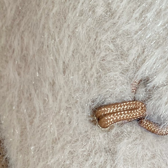 Ecote Faux Shearling Vest, Tan, XS - Picture 7 of 9